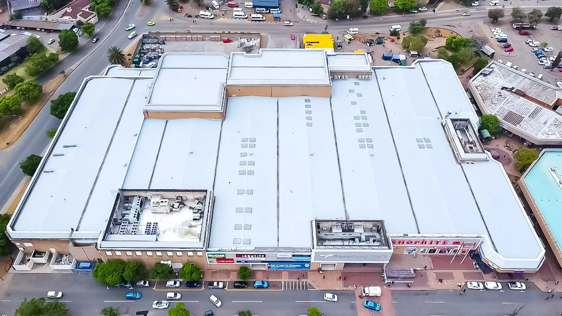 Clean, well maintained commercial roof after Sicon roof maintenance in Gauteng