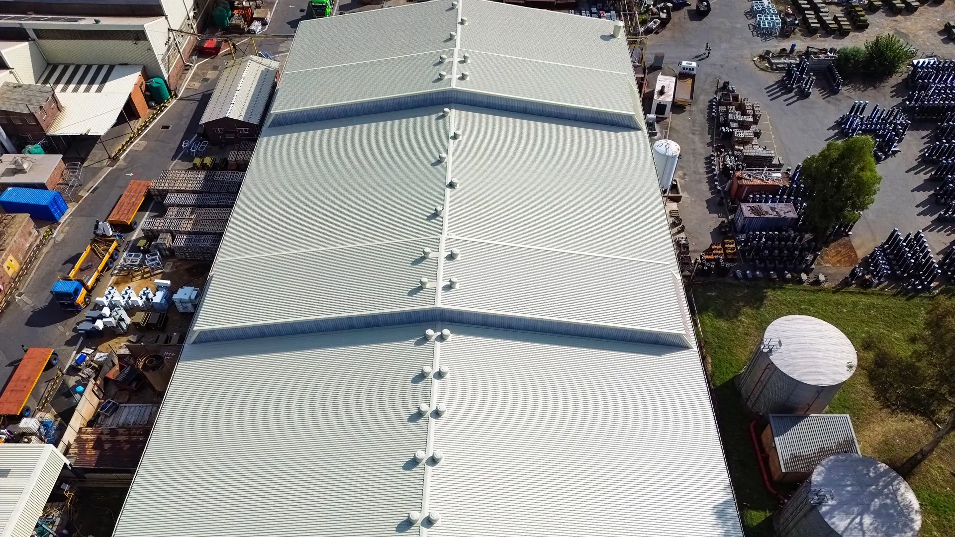 Roof condition survey on a retail roof in Benoni