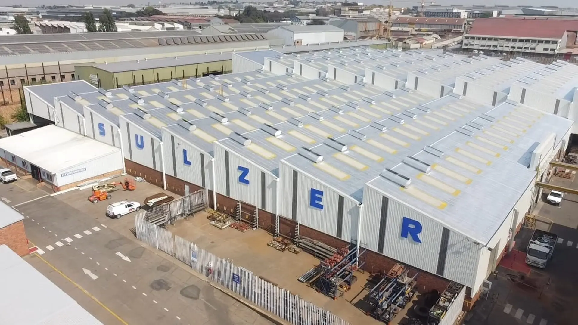 Restored warehouse roof in Johannesburg