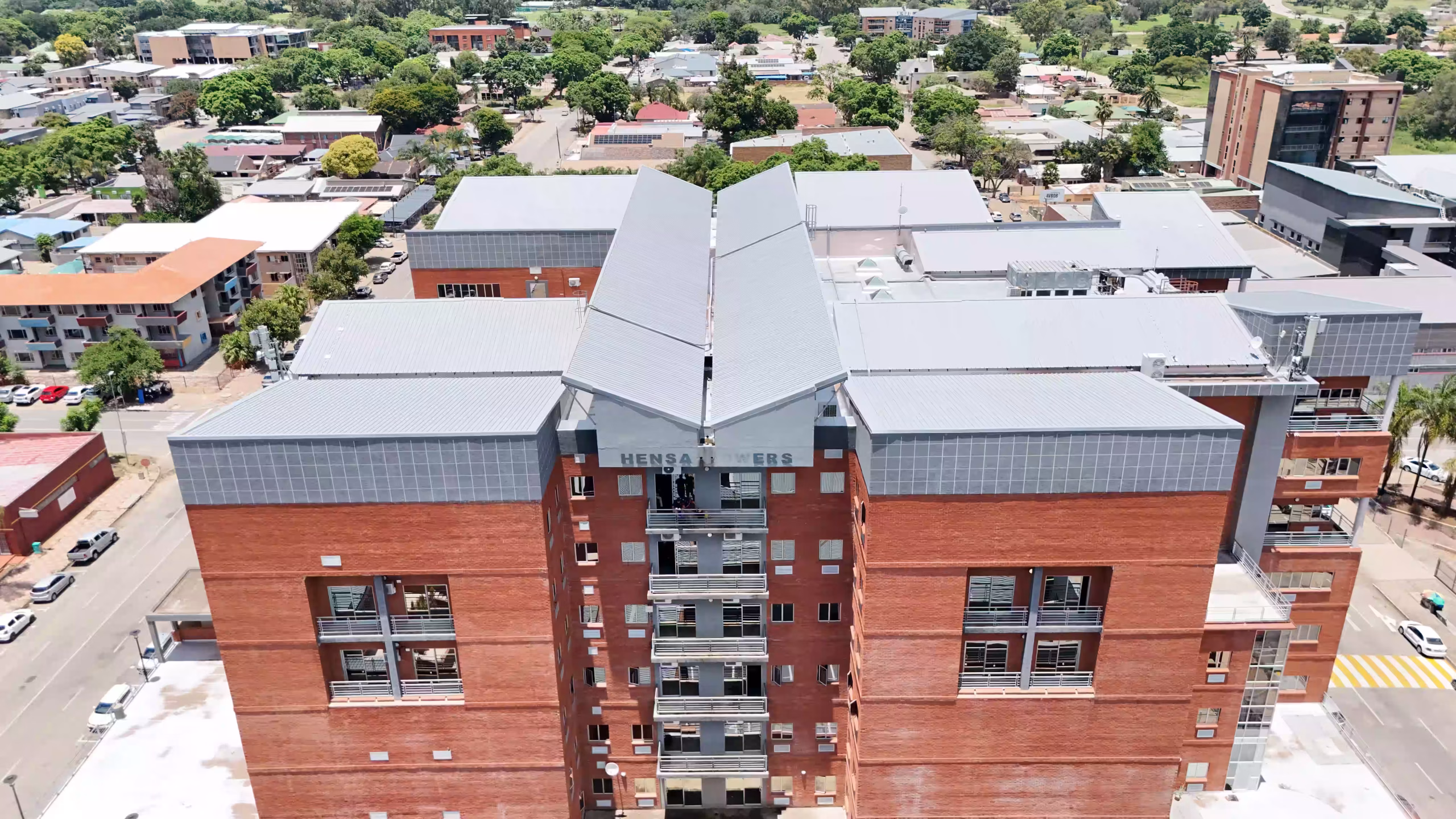 Roof waterproofing on a shopping centre in the East Rand