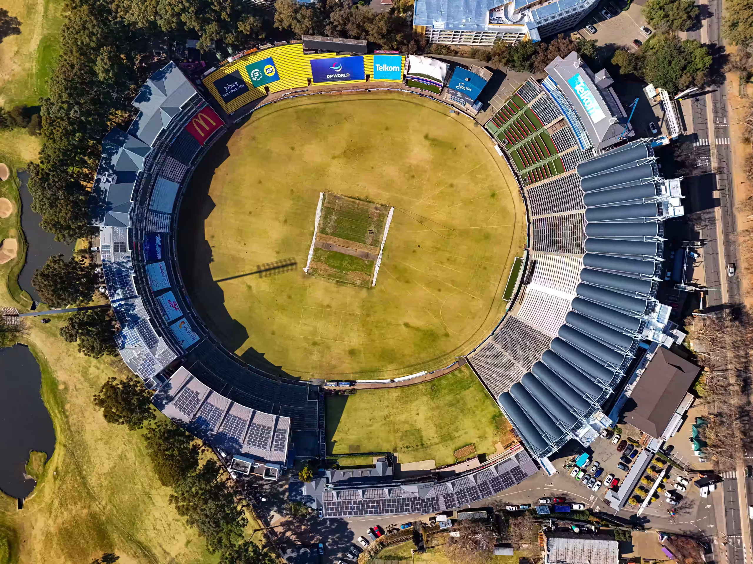 Stadium roof restoration