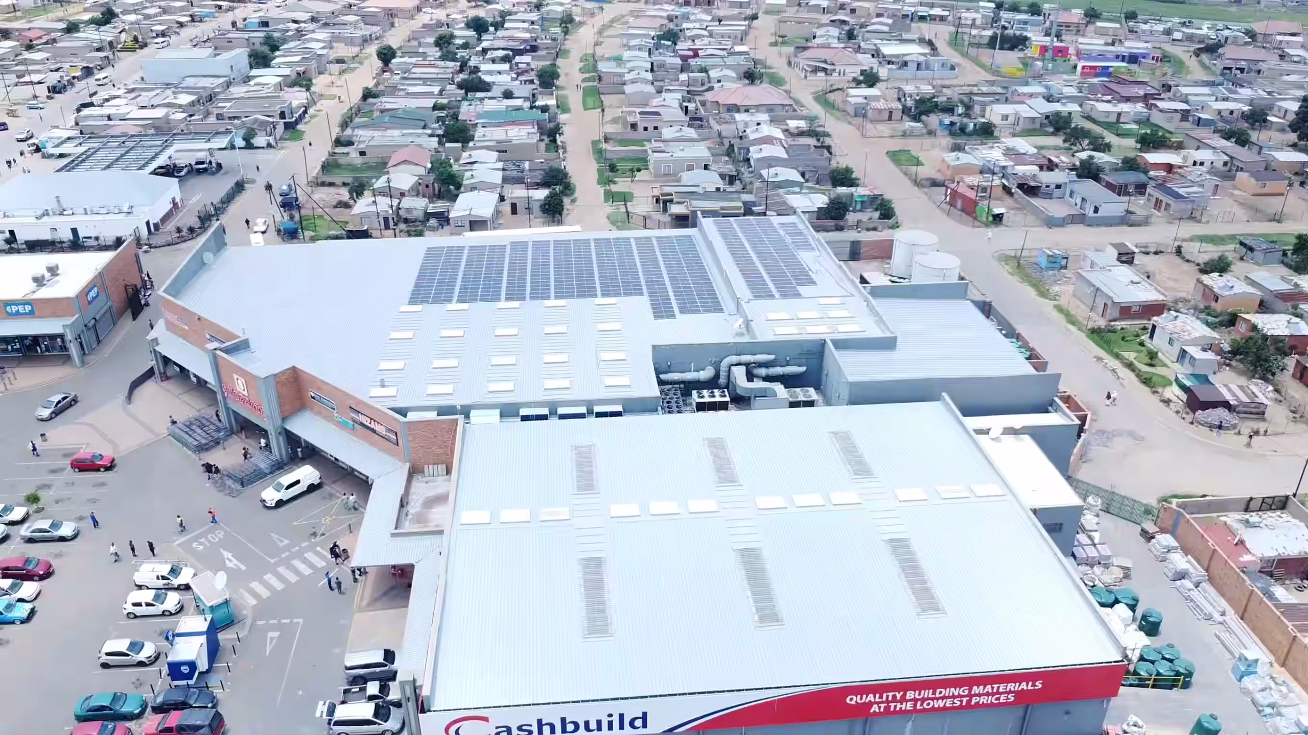 Gutter waterproofing on an industrial roof in Gauteng